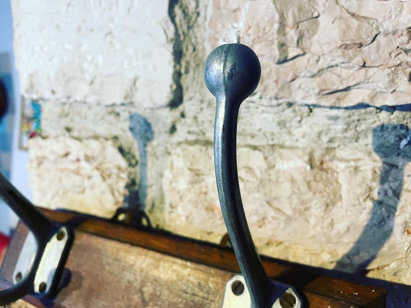 Coat hanger steel knobs