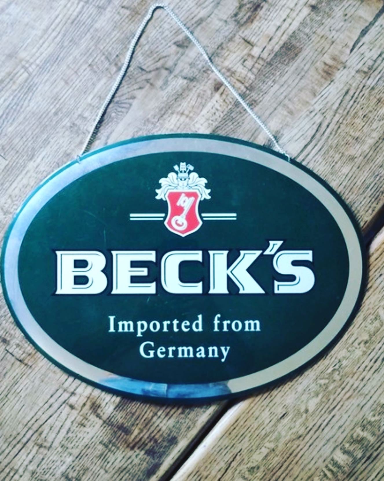 Becks beer sign