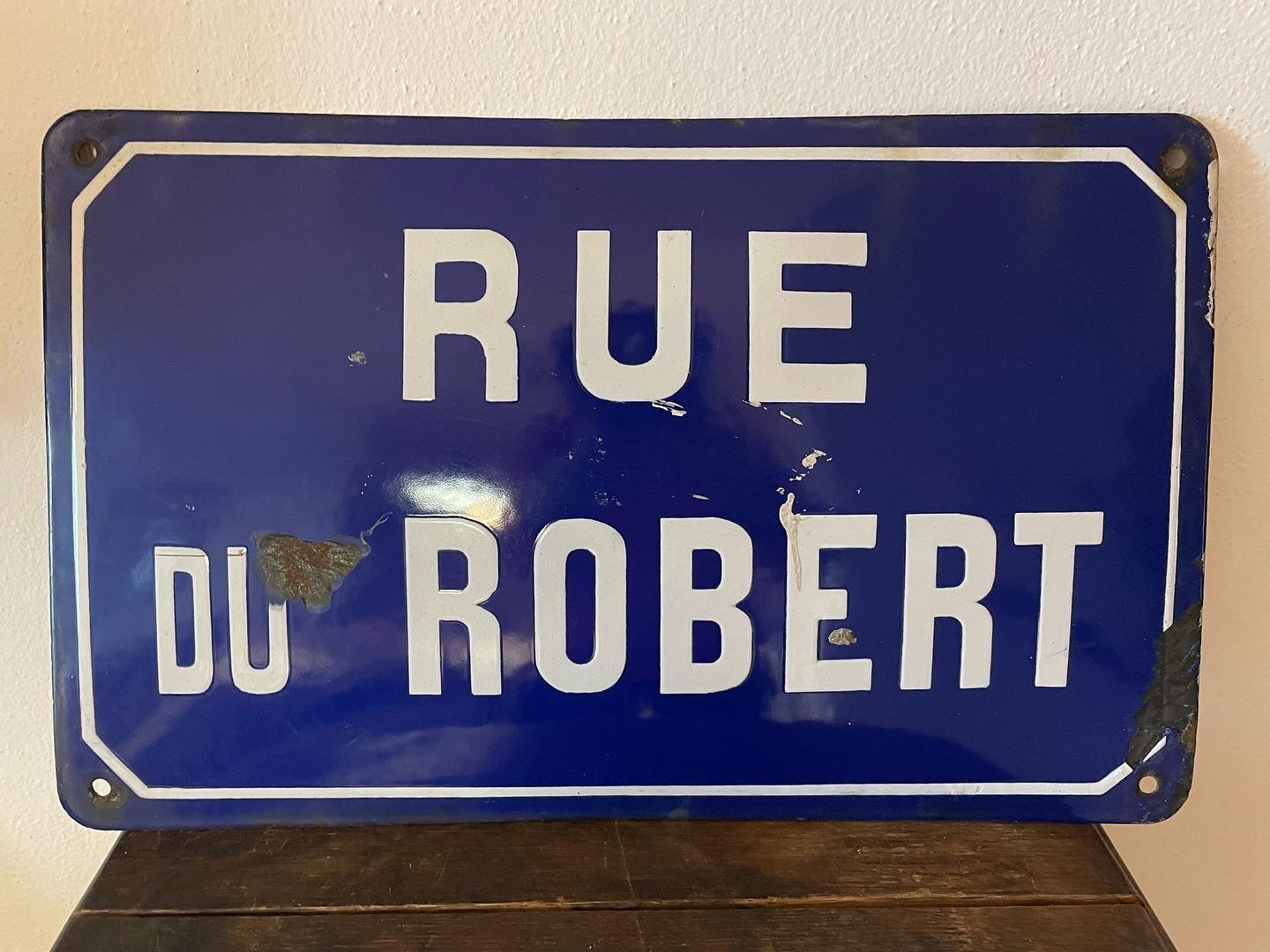 Rue du Robert plaque