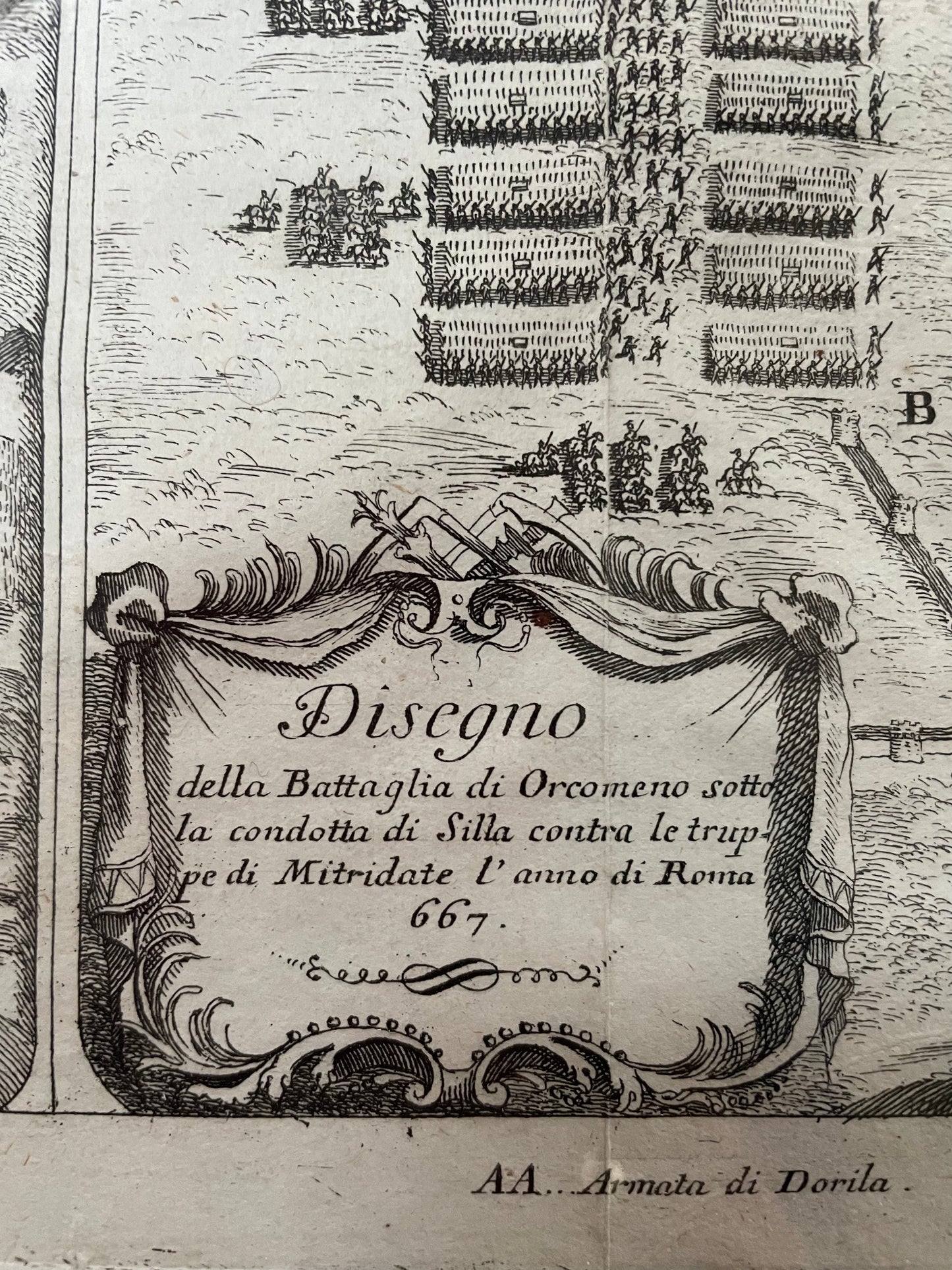 Coppia mappe militari 1735