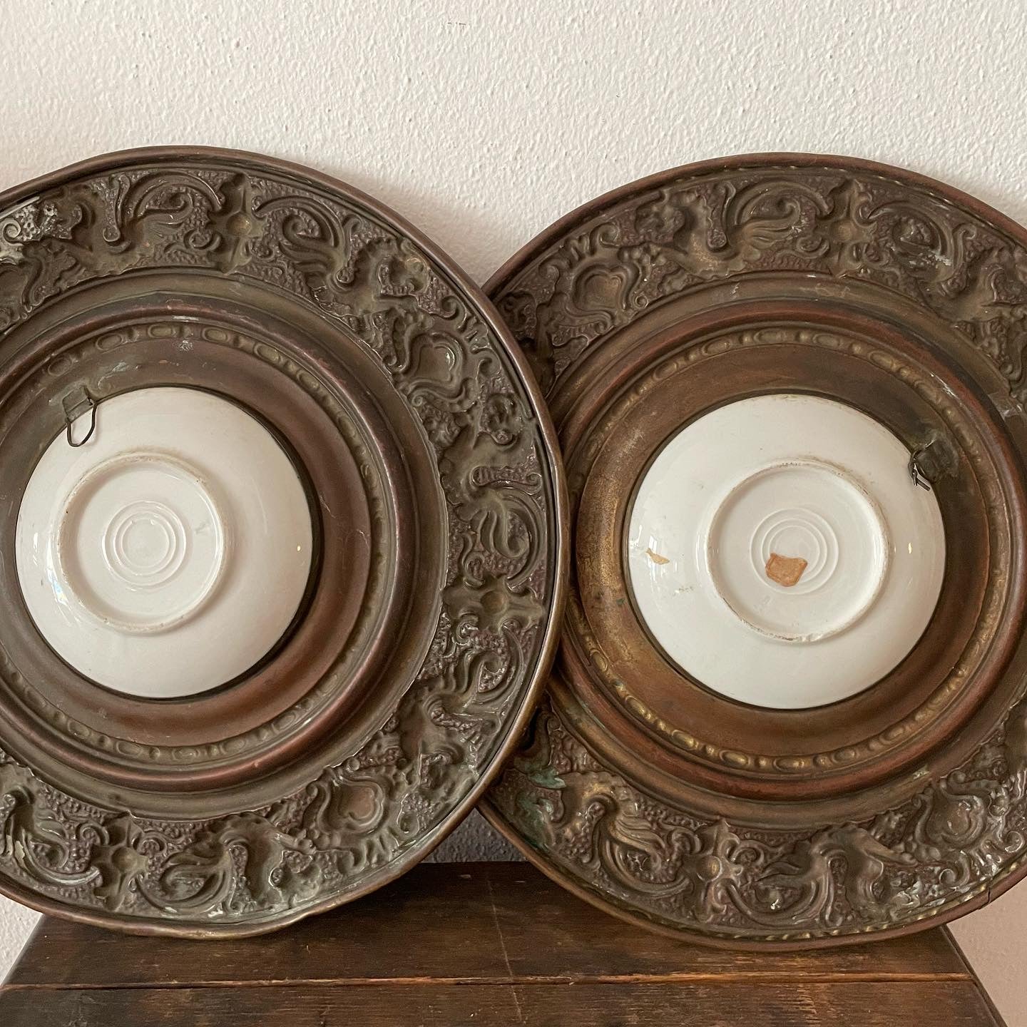 Pair of antique plates