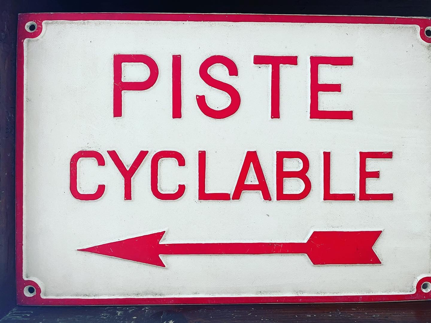 Cycle lane sign