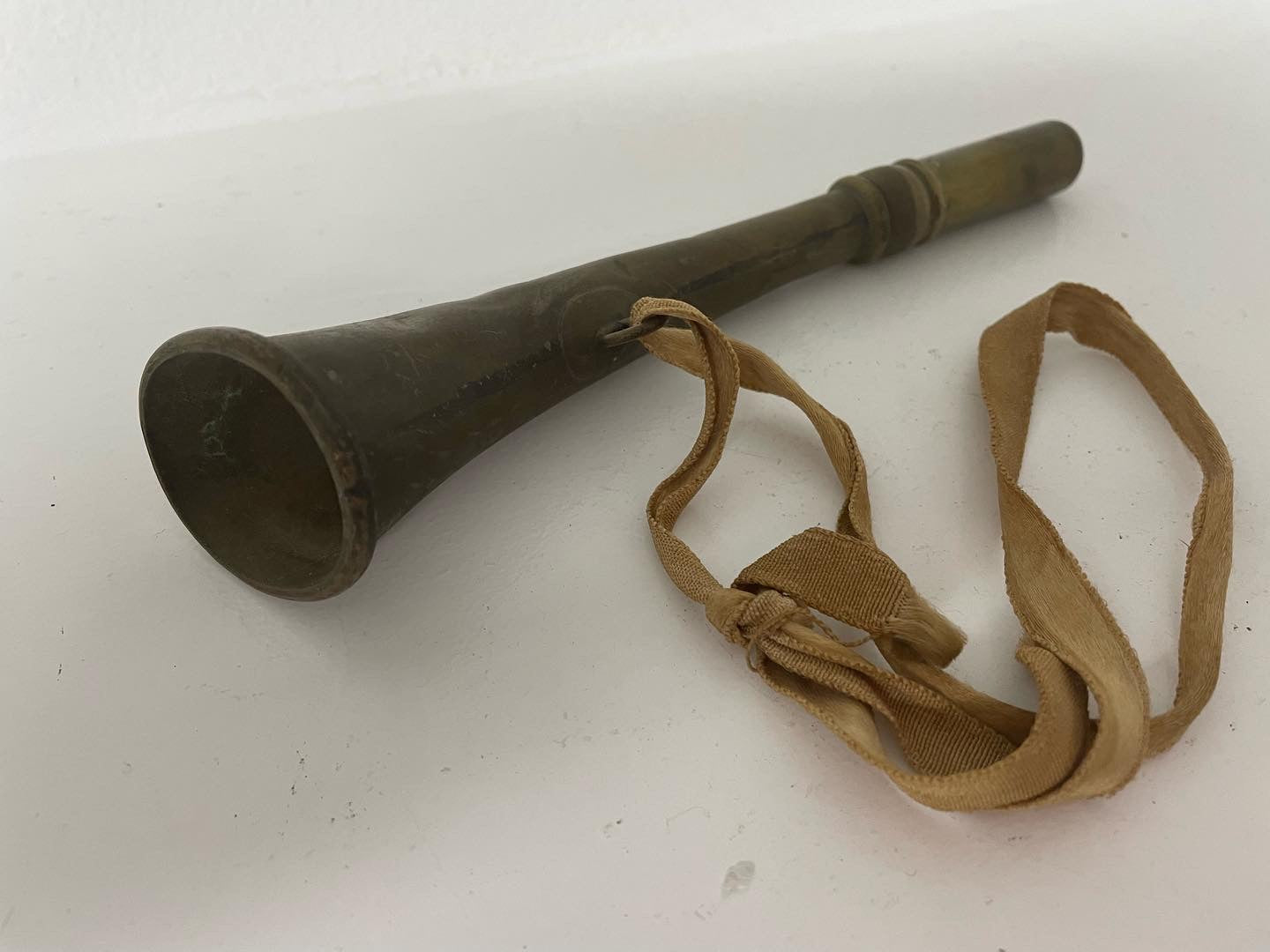 Antique hunting call trumpet