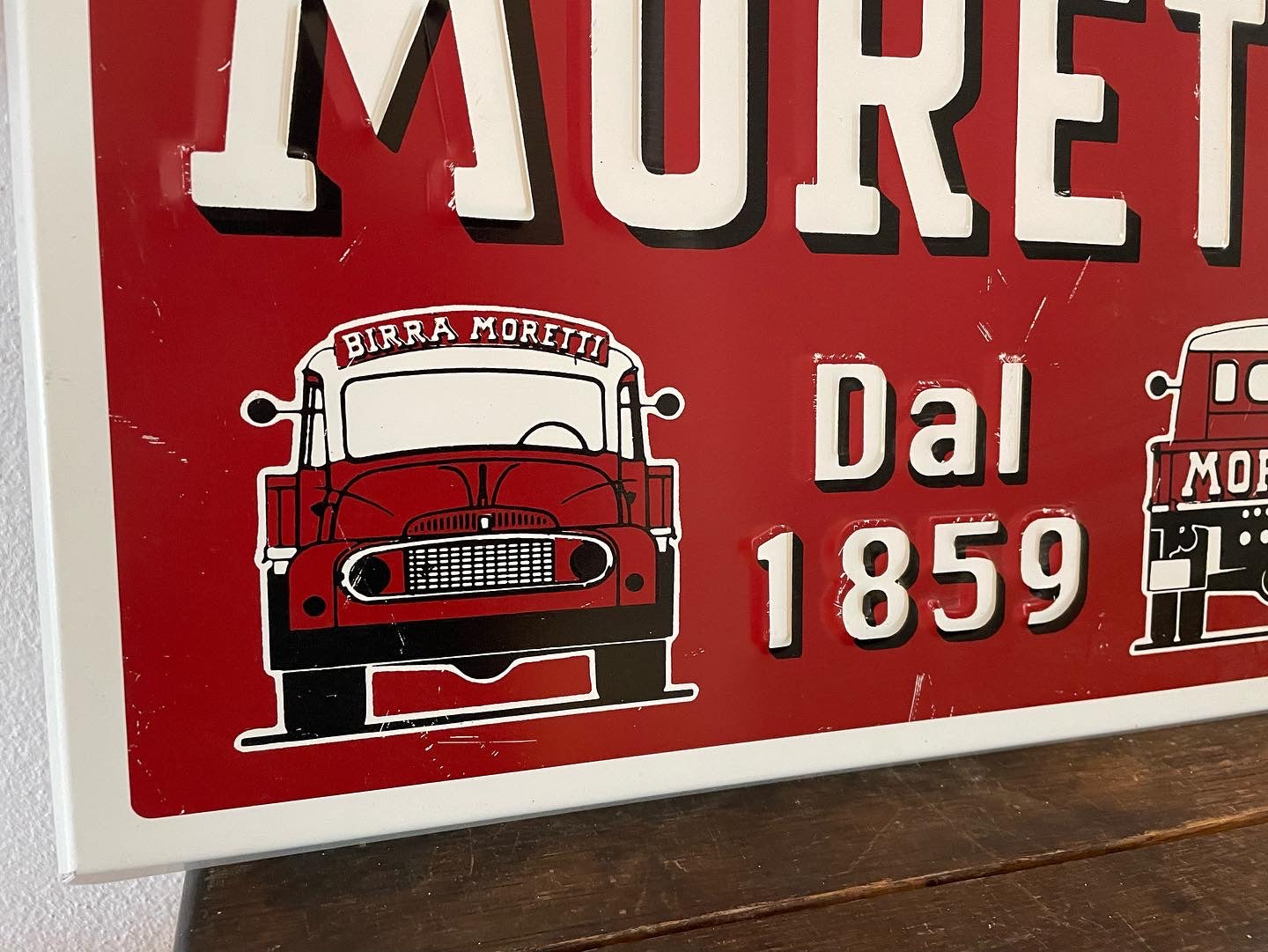 Moretti Beer Sign