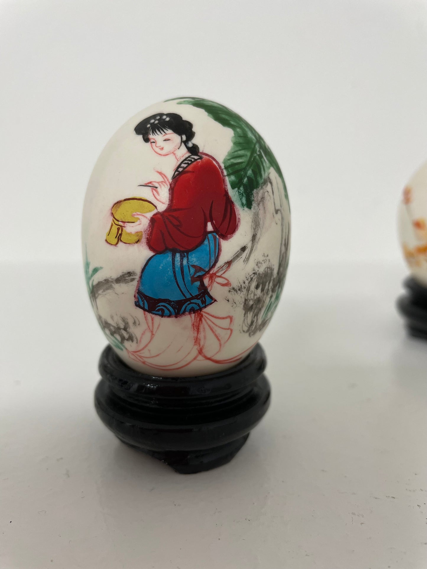 Hand Painted Chinese Egg Set