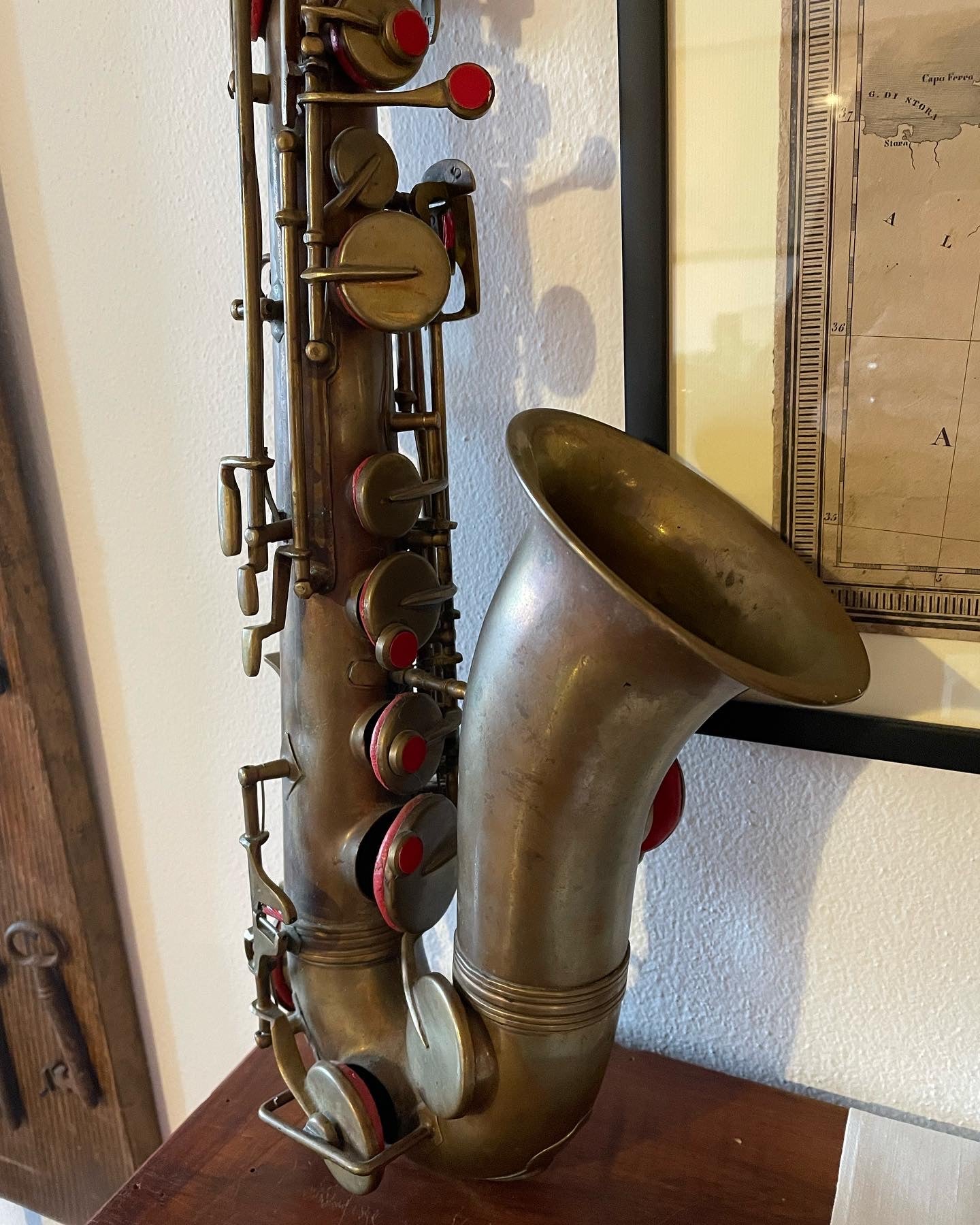 Old saxophone