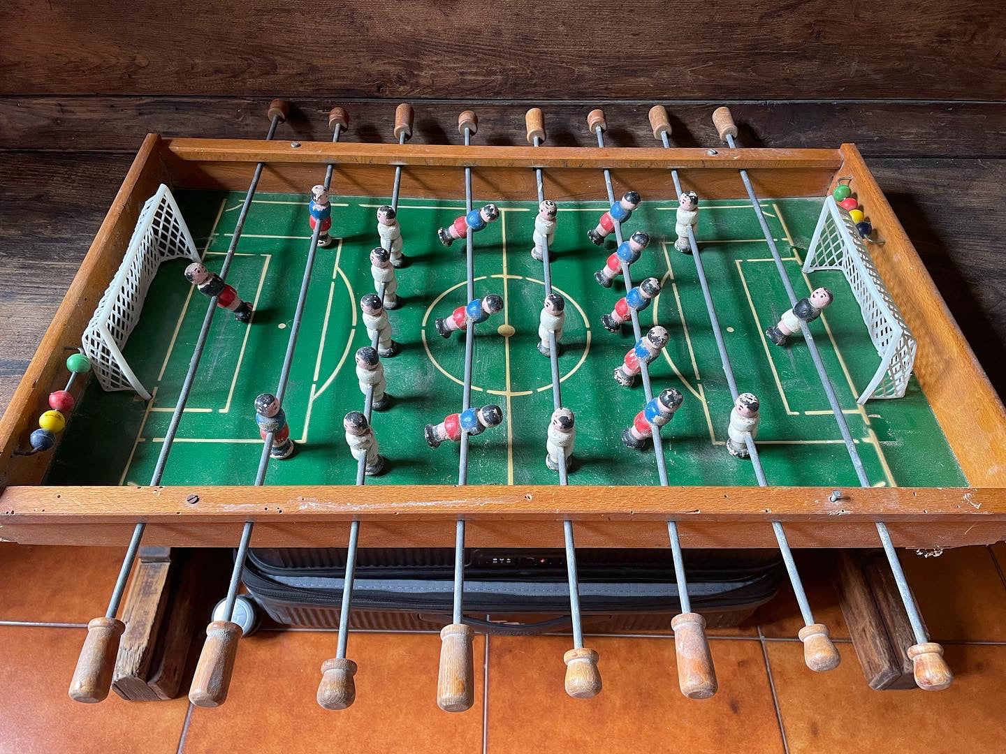 Old foosball table