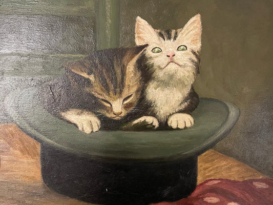 Kittens painting