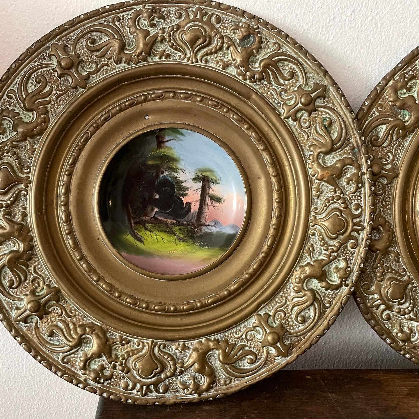 Pair of antique plates