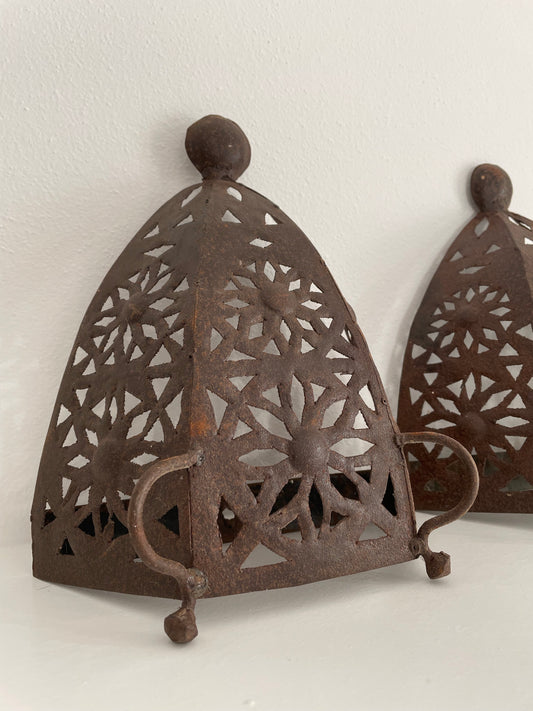 Moroccan candle holder lamps