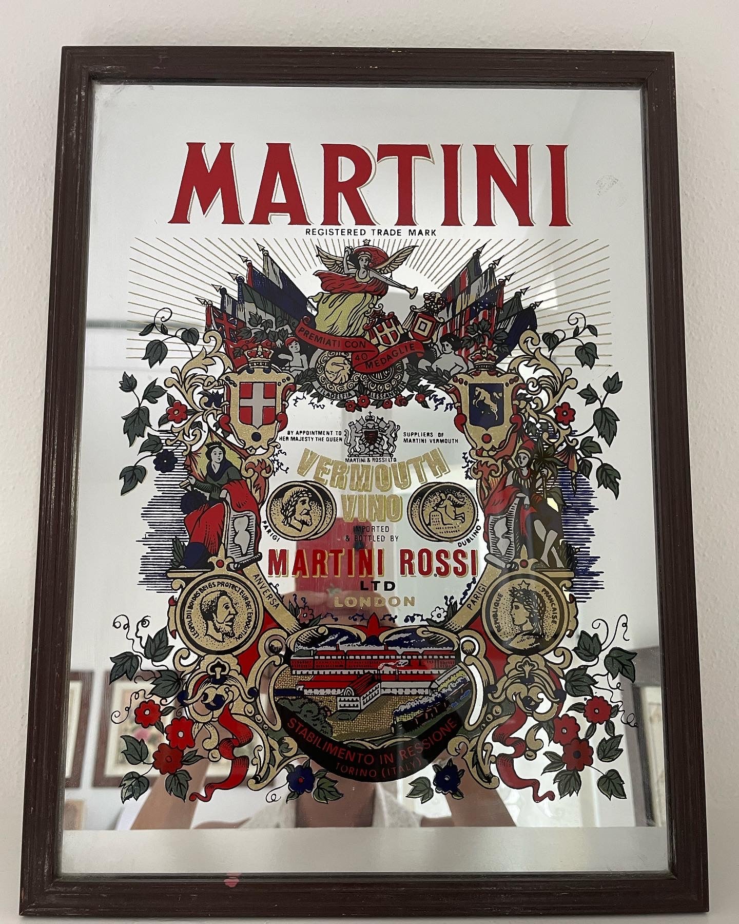 Martini Advertising Mirror