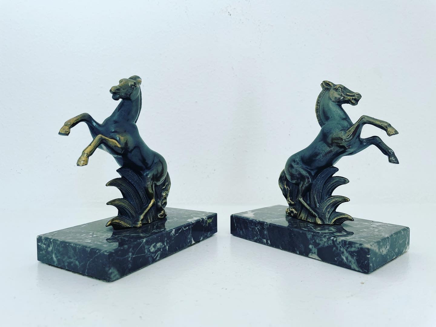 Art Deco Horse Bookends