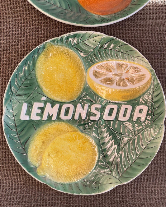 Lemonsoda Oransoda Plate Pair