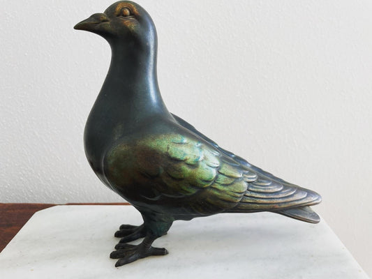 Art Deco Pigeon Statue