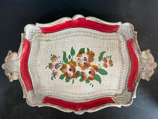 Hand painted tray