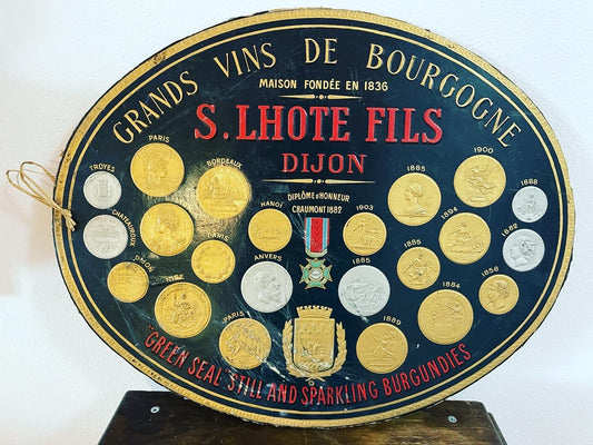 Burgundy wine sign