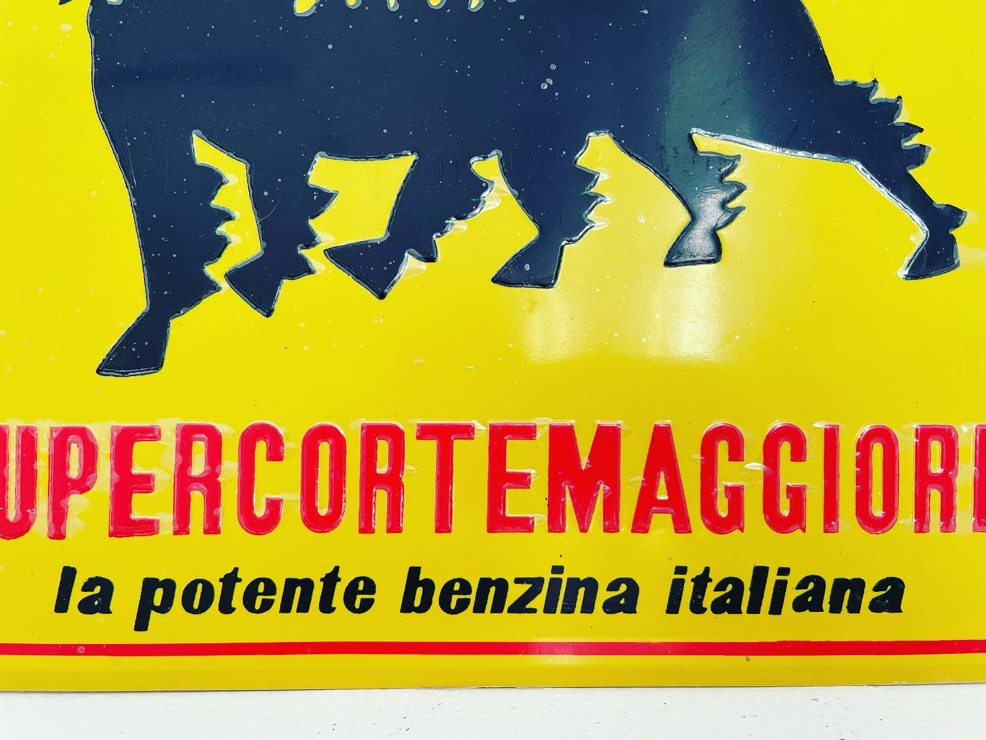 Insegna benzina Supercortemaggiore