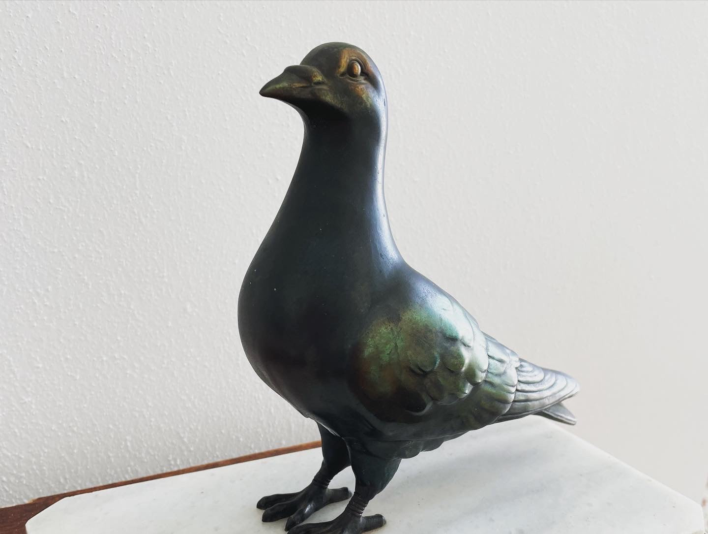 Art Deco Pigeon Statue