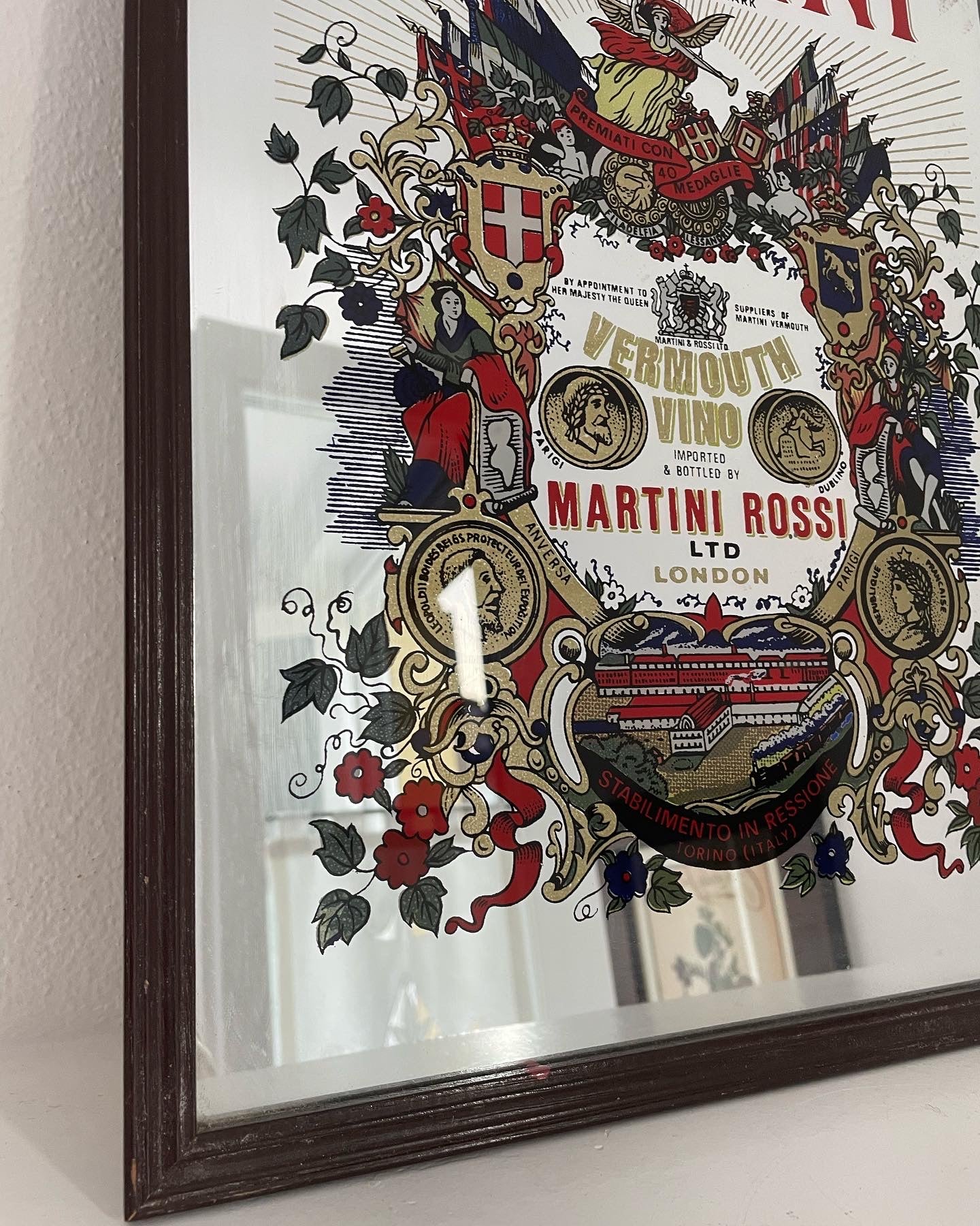 Martini Advertising Mirror