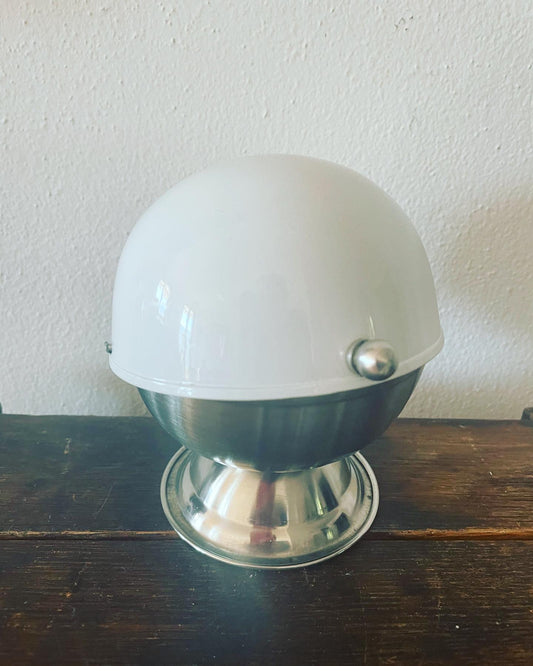 Space Age Sugar Bowl White