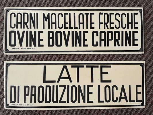 Tabelle latte e carni