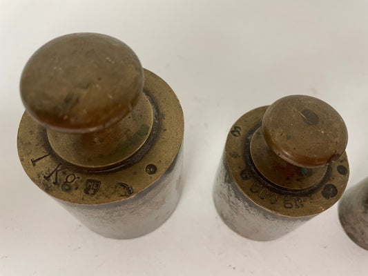 Set of antique weights