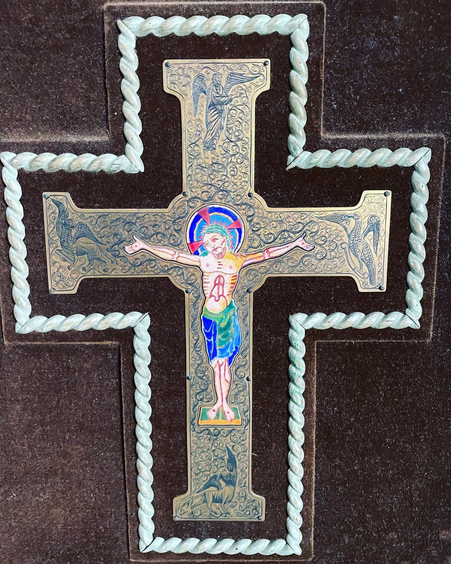 Oriental enamel cross