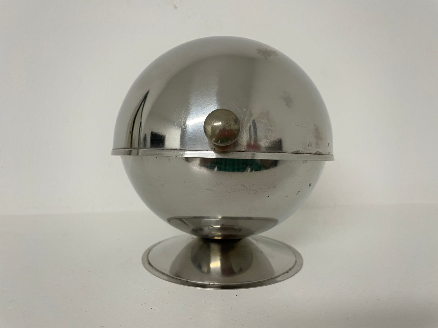 Space Age Steel Sugar Bowl