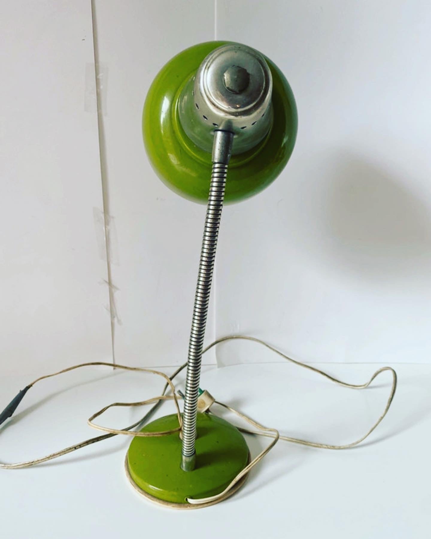 Space Age Green Lamp