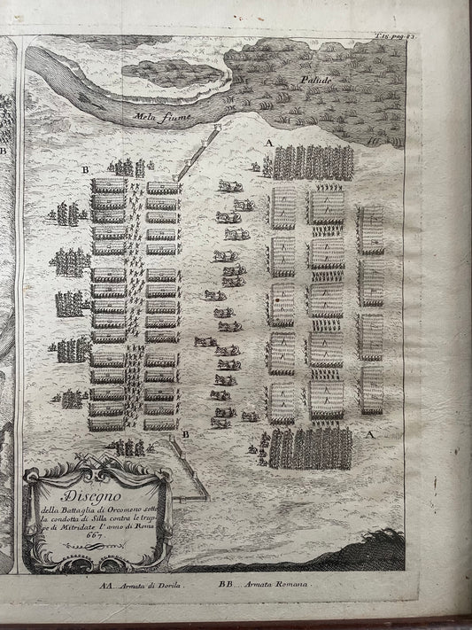 Coppia mappe militari 1735