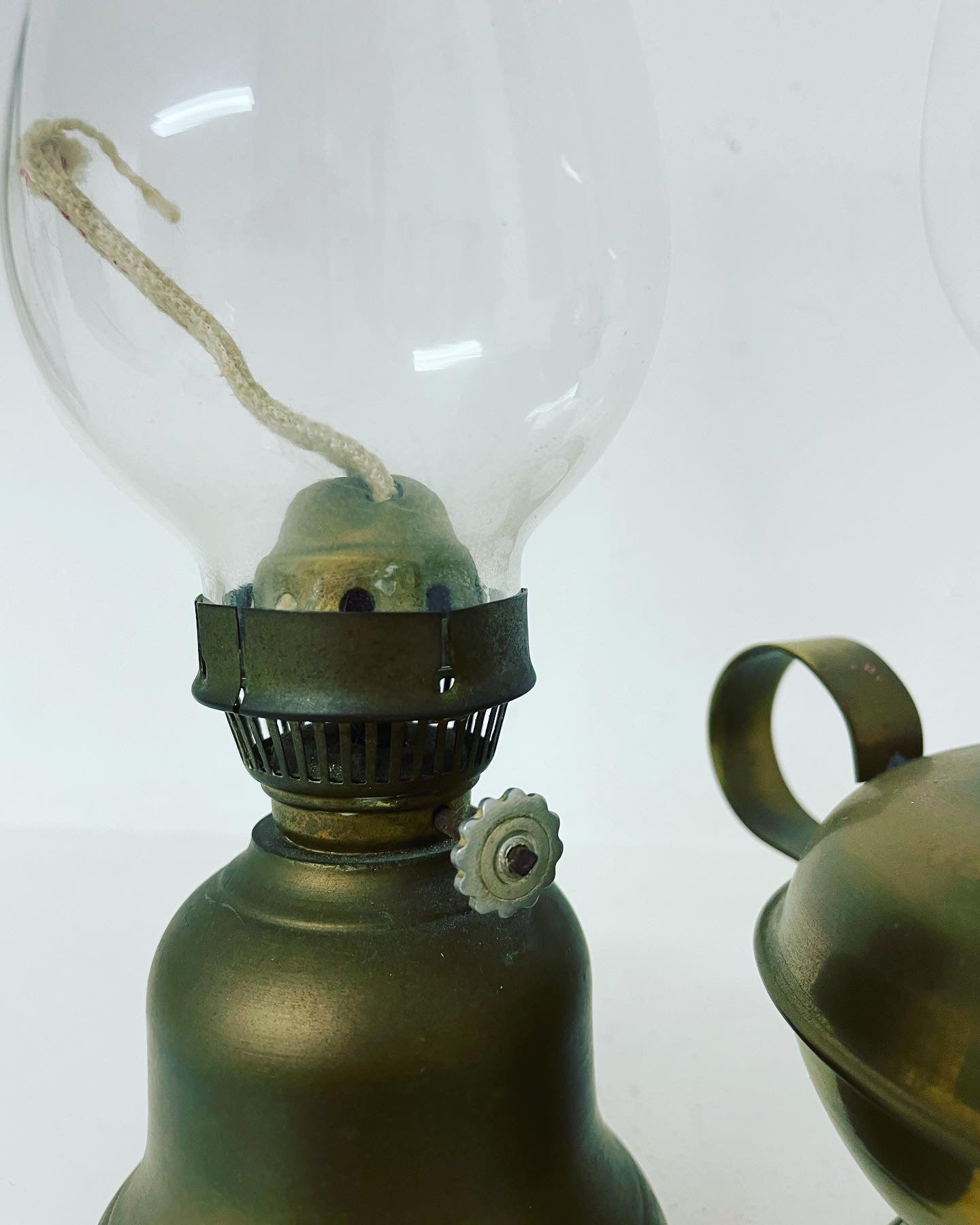 Pair of oil lamps