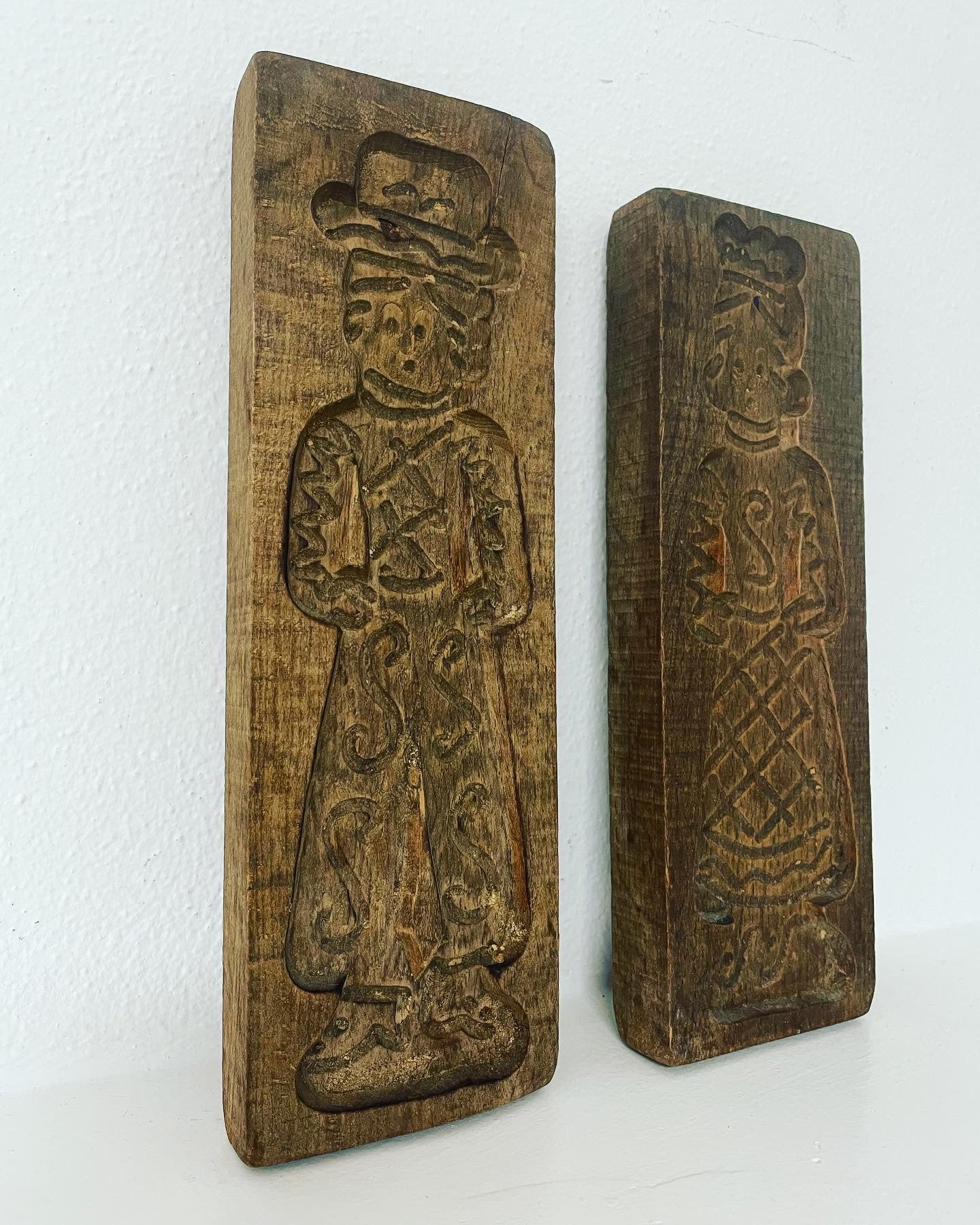 Pair of Antique Ginger Bread Molds