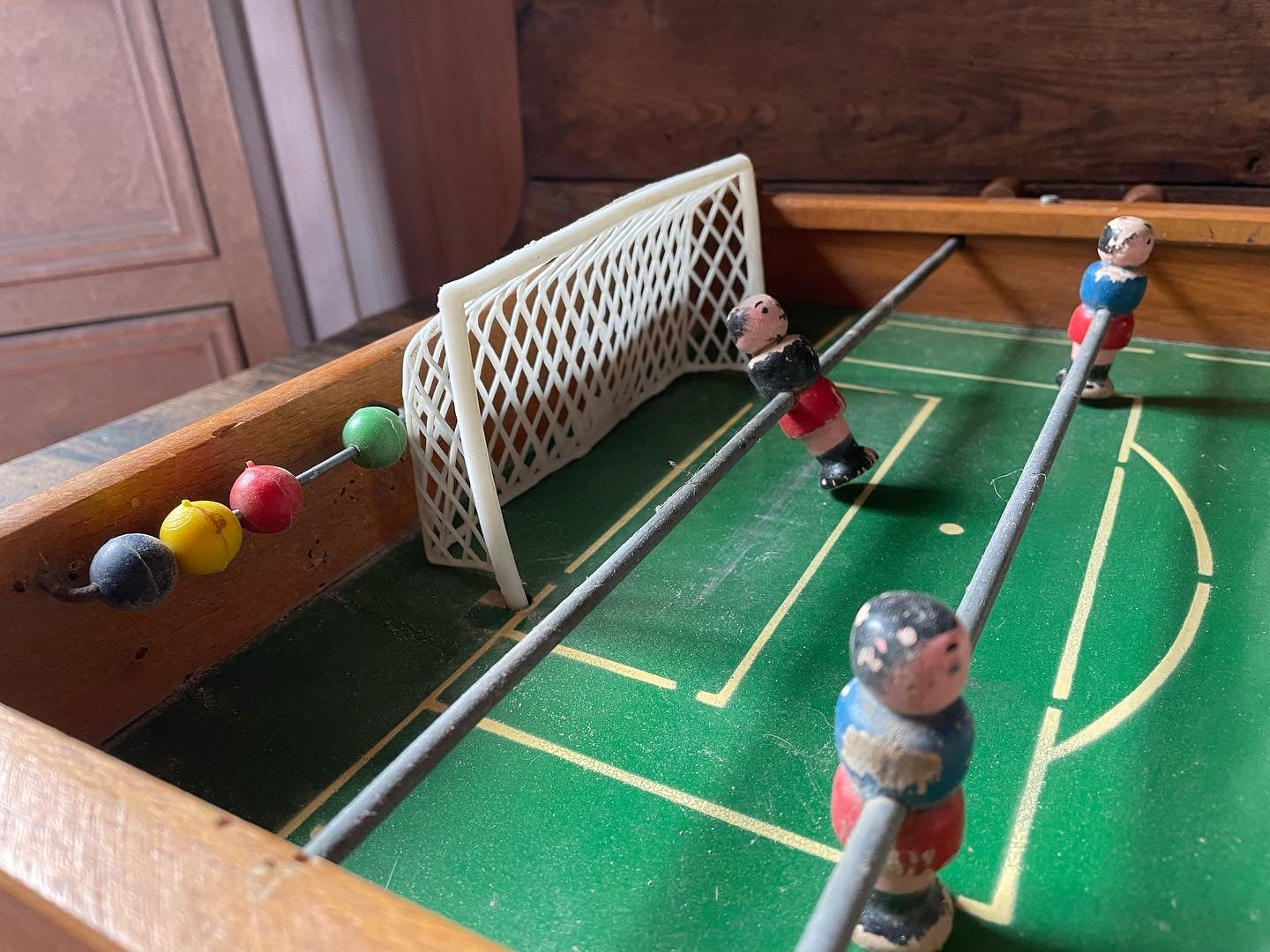 Old foosball table