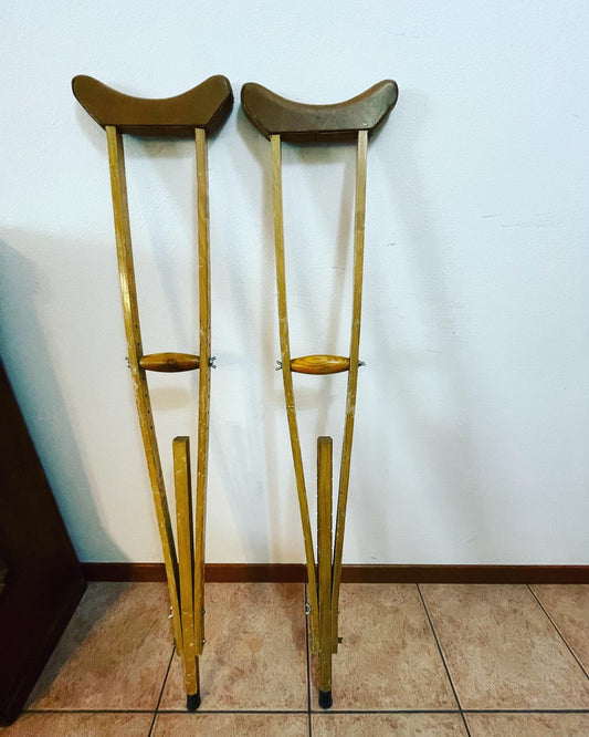 1940's crutches