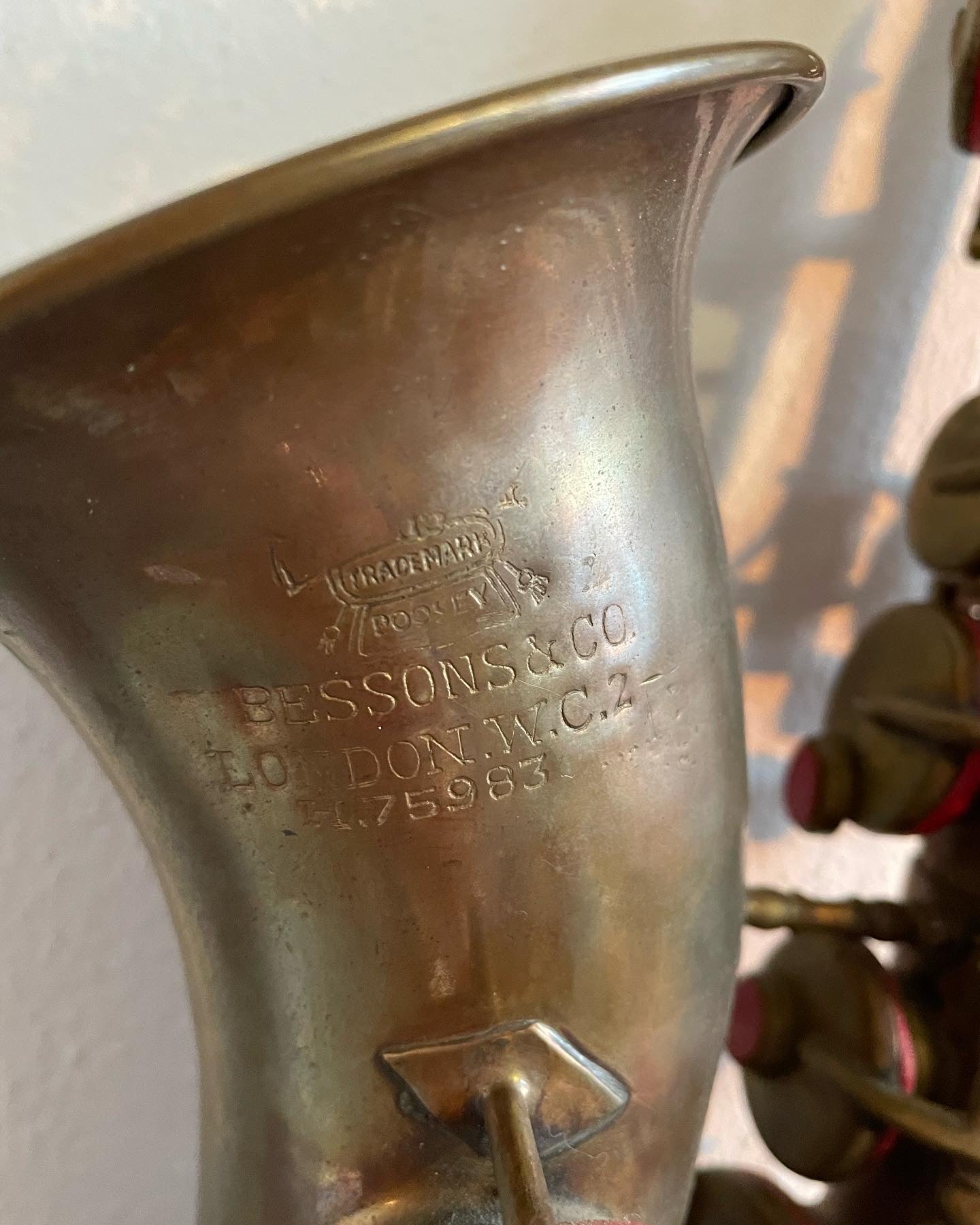 Old saxophone