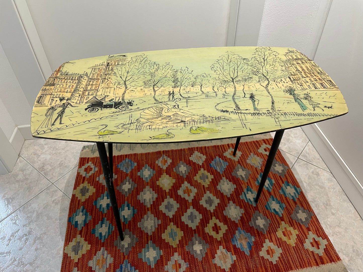 Modern Silk Screen Coffee Table