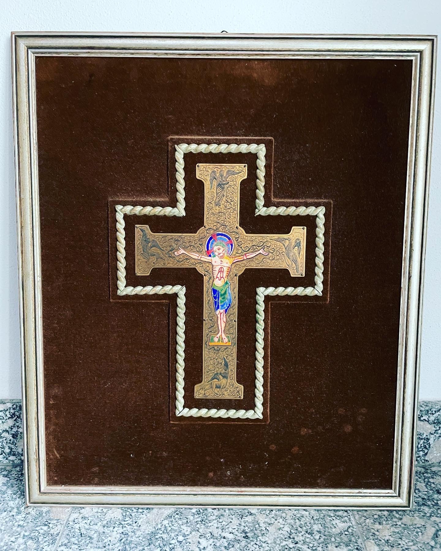 Oriental enamel cross