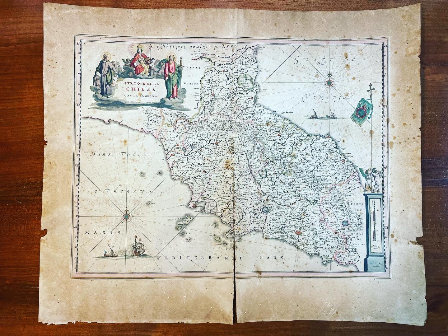 Tuscany Map Blaeu