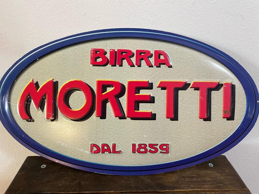 Moretti oval beer