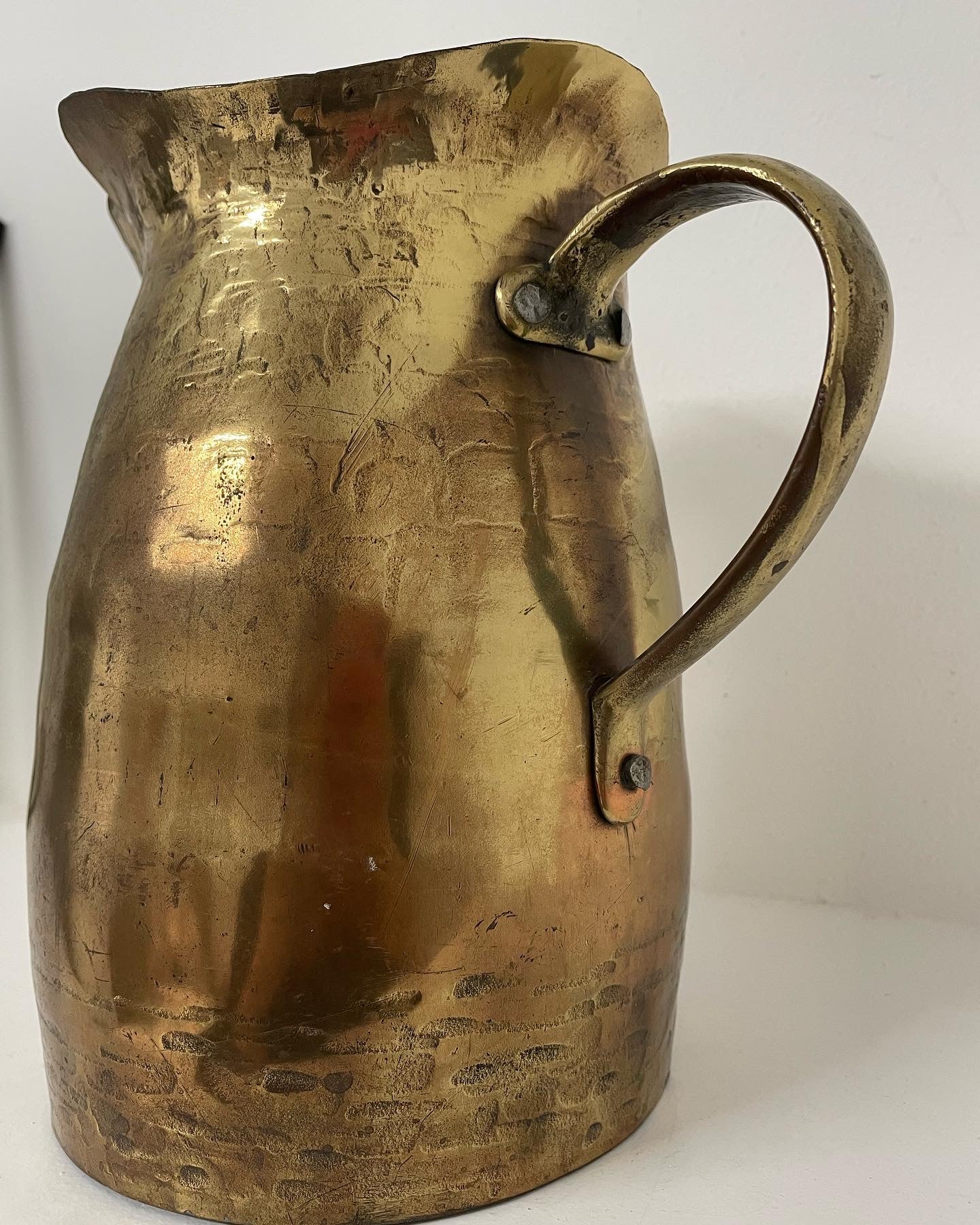 Hand-riveted jug