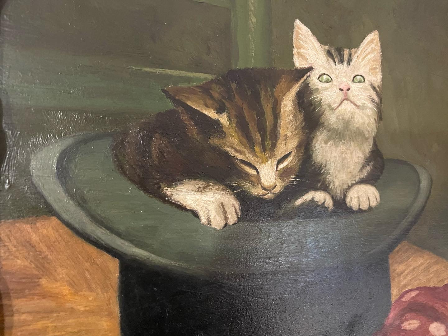 Kittens painting