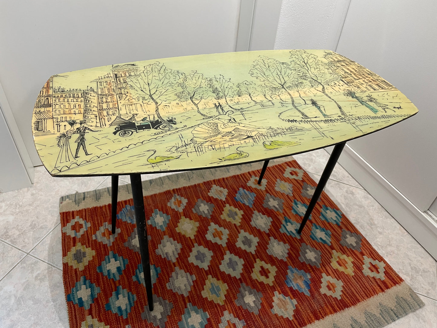 Modern Silk Screen Coffee Table