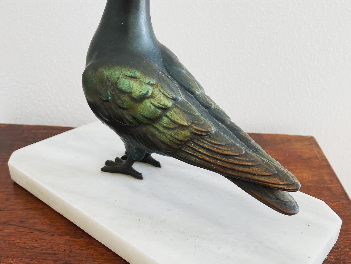 Art Deco Pigeon Statue