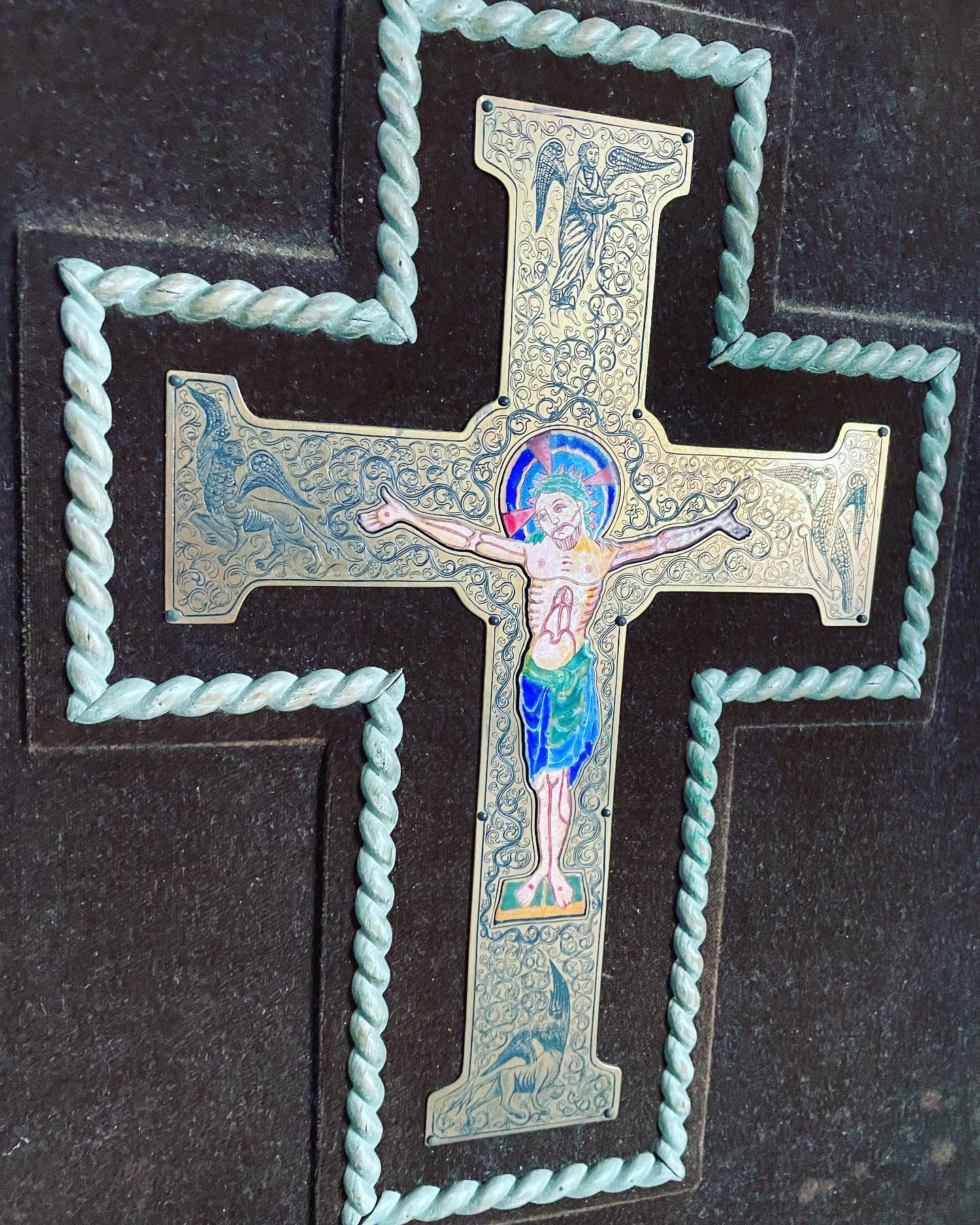 Oriental enamel cross