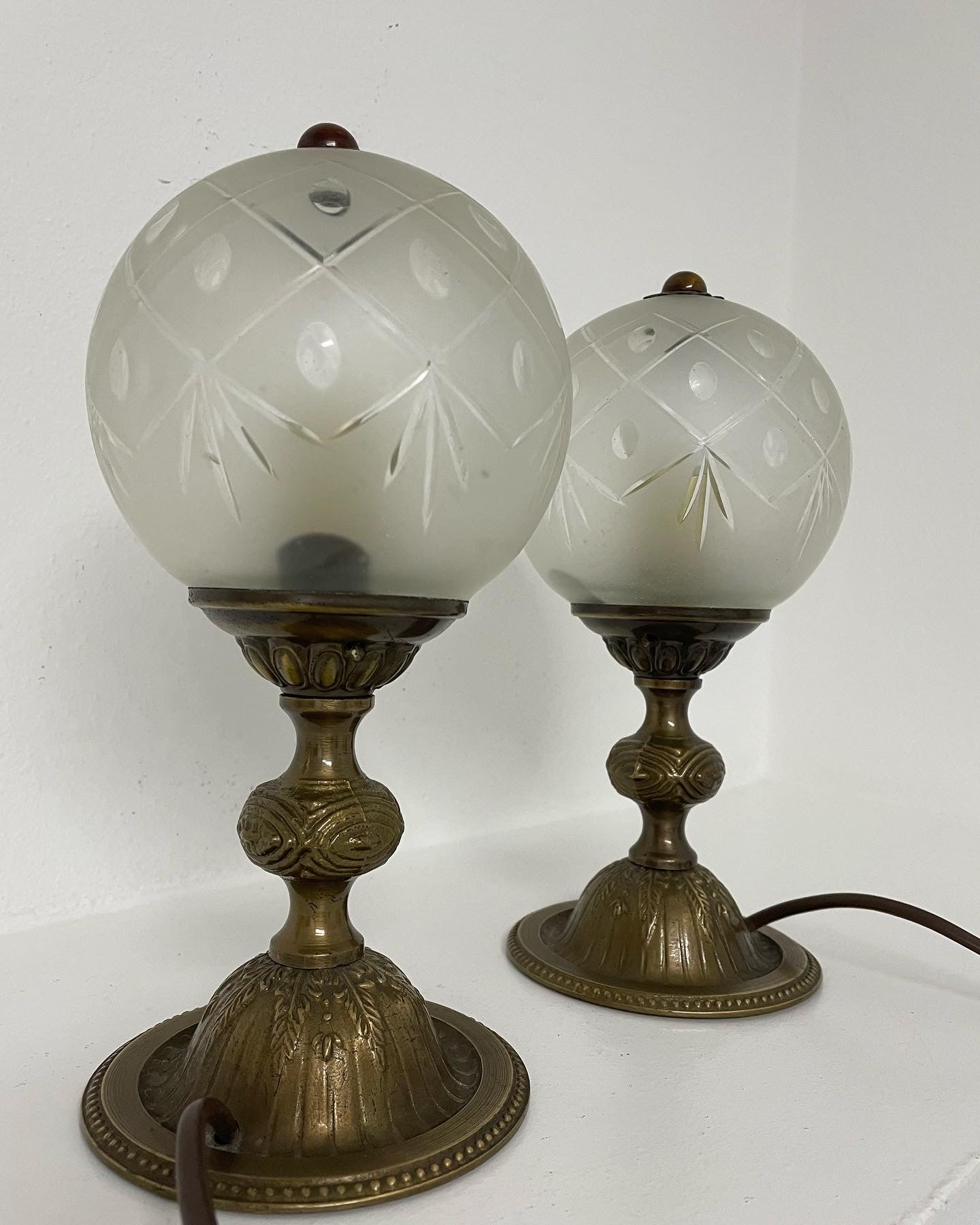 Pair of vintage lampshades