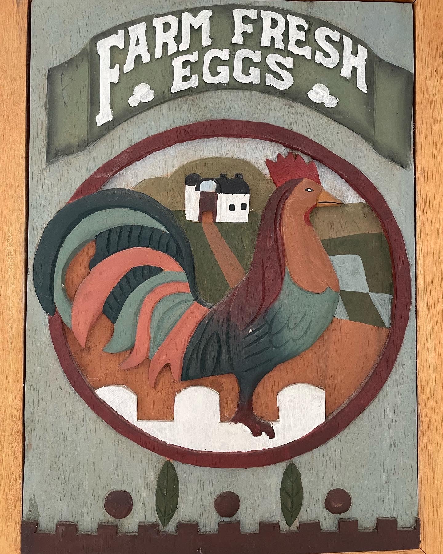 Farm Eggs Painting