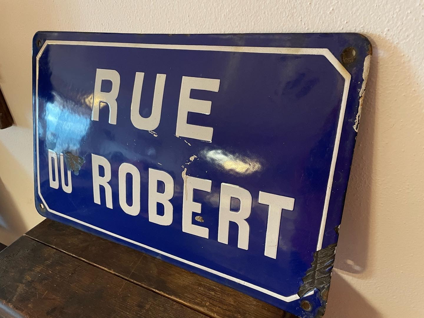 Rue du Robert plaque