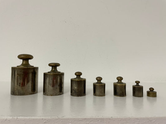 Set of antique weights