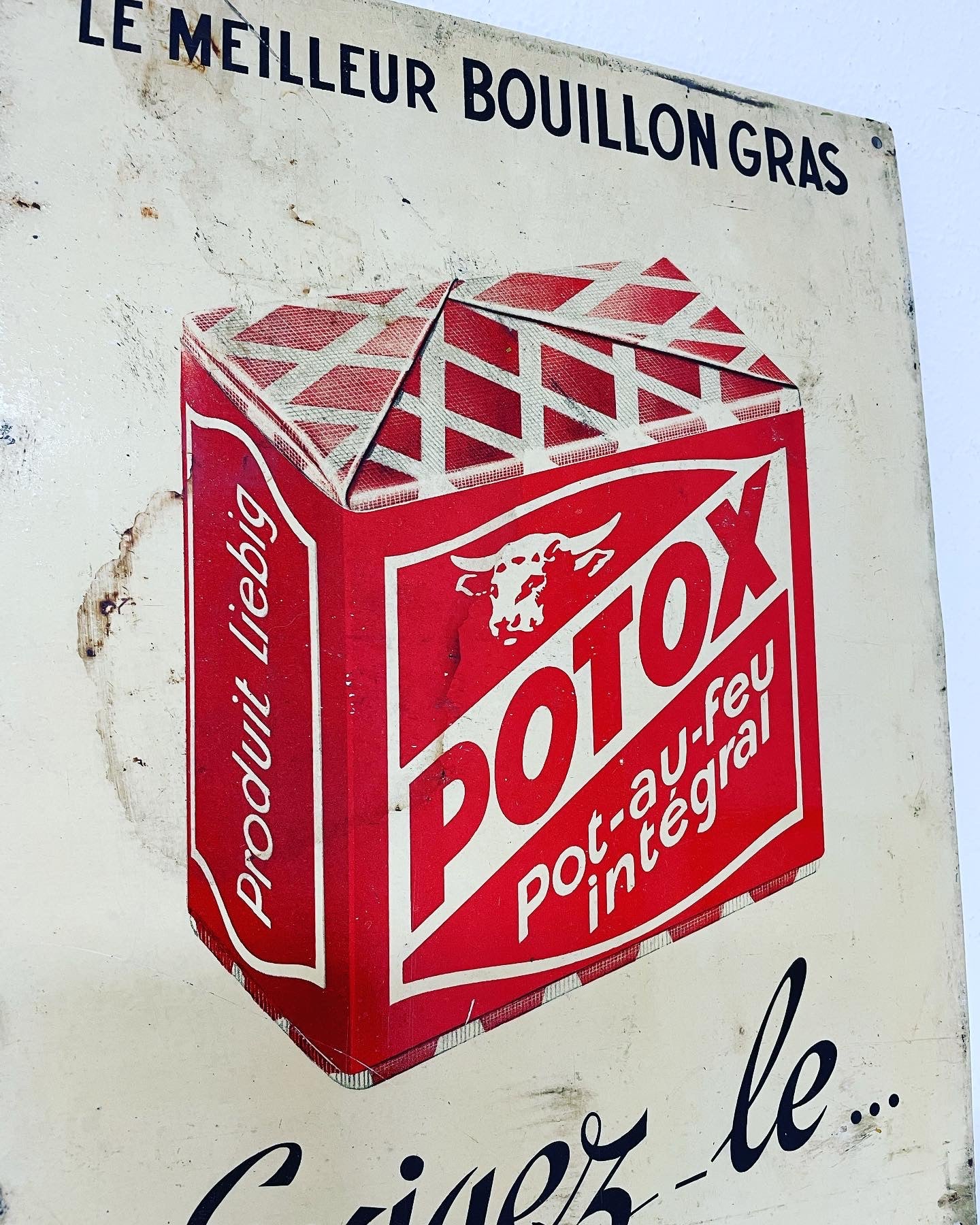 Potox Liebig sign from the 50s