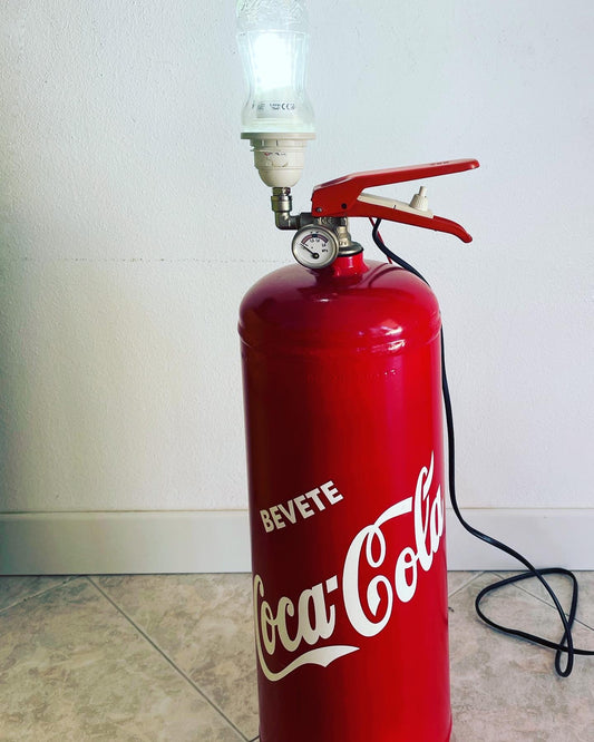 Coca Cola Fire Extinguisher Lamp